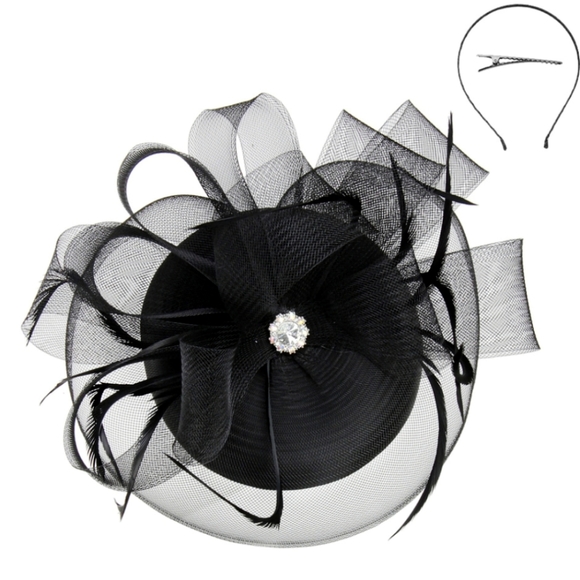 Elegant Classic Pillbox Fascinator Church, Brunch, Kentucky Derby. Tea, … - Picture 1 of 4